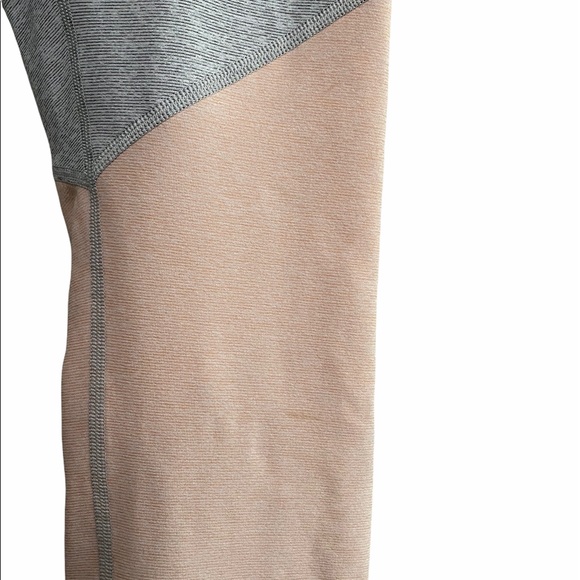 Outdoor Voices Color Block Leggings Peach Grey S - Picture 8 of 9
